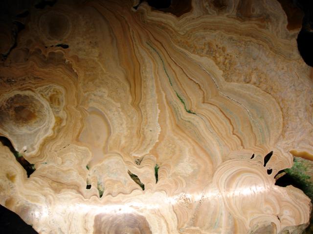 coupe de stalagmite gibraltar